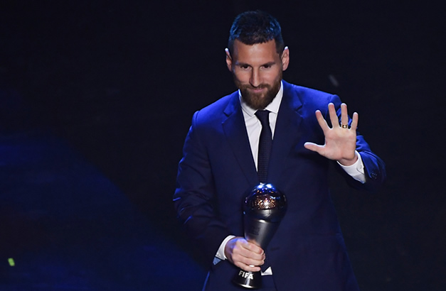Lionel Messi wins The Best FIFA Men's Player Award